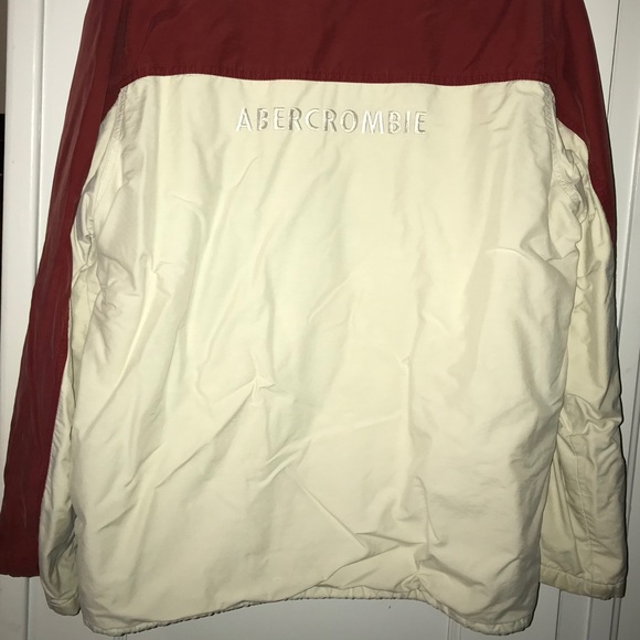 Abercrombie Coat, Large, Khaki/Red/Blue, EUC - Picture 4 of 8
